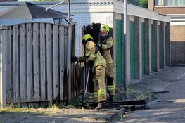 Flinke steekvlam bij barbecue in Oudorp