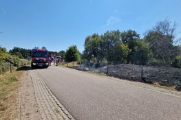 Brand in de duinen bij Castricum