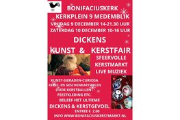 Dickens Kunst & Kerstfair op 9 en 10 december in Bonifaciuskerk