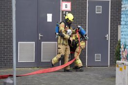Oververhit pannetje op het vuur in Alkmaar