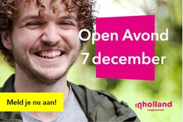 7 december: Open Avond voor studiezoekers bij Hogeschool Inholland Alkmaar