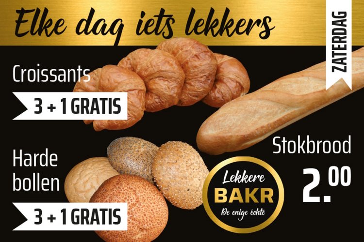 Weekendaanbiedingen van de Lekkere BAKR