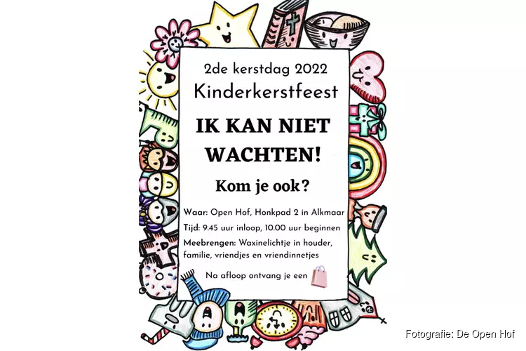 Kinderkerstfeest bij het Christelijke geloofsgemeenschap De Open Hof