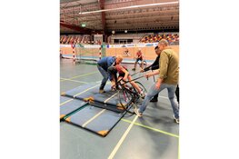 Het was weer vallen op de wielerbaan in Alkmaar...