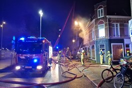 Grote brand op Stationsweg in Alkmaar