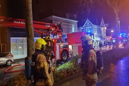 Grote brand op Stationsweg in Alkmaar