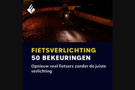 Controle fietsverlichting Alkmaar-Noord: 50 bekeuringen binnen een uur