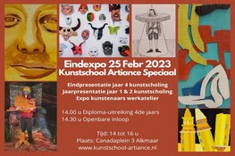 Jaarlijkse Eindexpo Kunstschool Artiance Speciaal