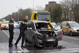 Auto door brand verwoest op N9