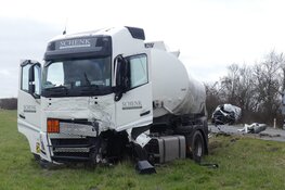 N9 afgesloten na frontale botsing