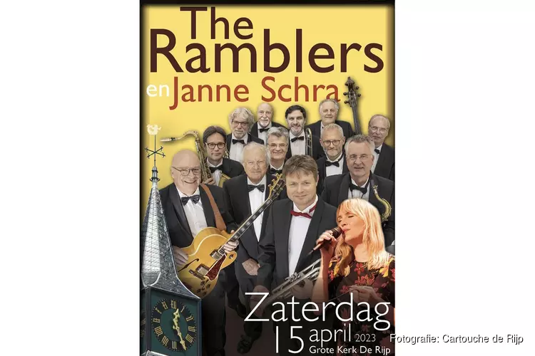Big Band The Ramblers met Janne Schra in Grote Kerk De Rijp