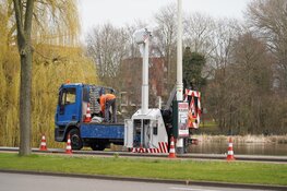 Mobiele flitspaal geplaatst op Vondelstraat