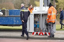 Mobiele flitspaal geplaatst op Vondelstraat