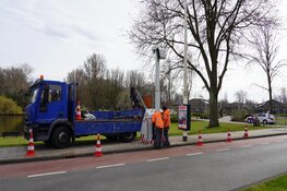 Mobiele flitspaal geplaatst op Vondelstraat