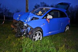 Automobilist gewond bij ongeval Zuidschermer