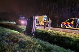 Auto crasht in Zuidschermer