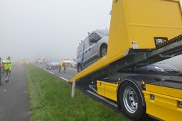 Ongeval met drie auto's op N246