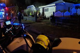 Brand in stacaravan in Alkmaar