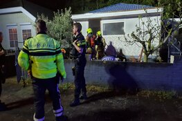 Brand in stacaravan in Alkmaar