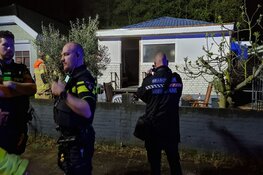 Brand in stacaravan in Alkmaar