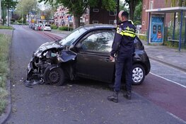 Auto knalt op boom op Willem de Zwijgerlaan, bestuurster gewond