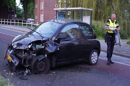 Auto knalt op boom op Willem de Zwijgerlaan, bestuurster gewond