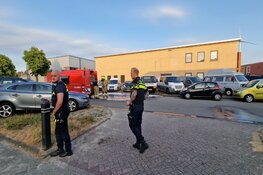 Auto-oplegger bijna in brand in Alkmaar