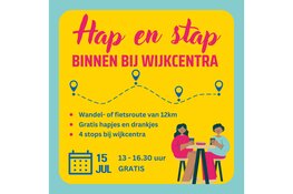 Hap en Stap binnen bij wijkcentra