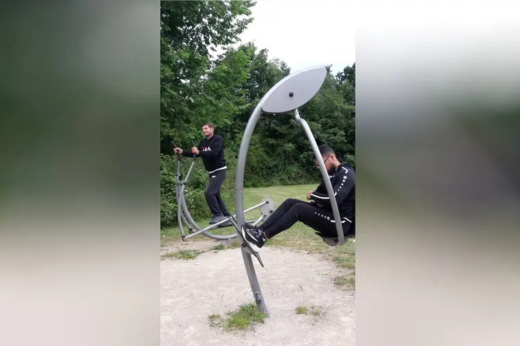 Met boomstammen gooien ze niet, maar uitdagend is het wel