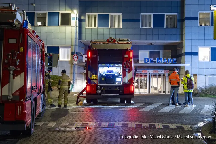 Brand in parkeergarage De Mare in Alkmaar, vermoeden van brandstichting