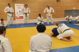 Judokampioen Karen Stevenson geeft les aan jeugd Beentjes Judo Sport
