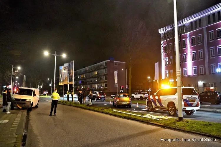 Veel schade na ongeval op Vondelstraat