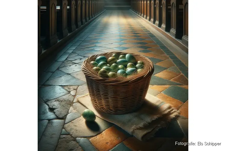 Paaseieren zoeken in de Grote Kerk Alkmaar