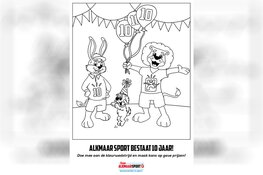 Kinderen brengen kleur aan in 10-jarig jubileumfeest van Alkmaar Sport
