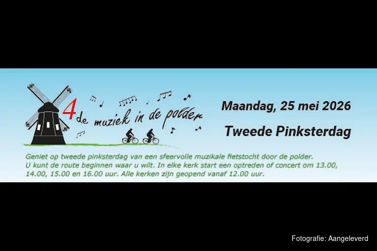 Muziekfietstocht in Schermerhorn, Stompetoren, Grootschermer en Noordeinde