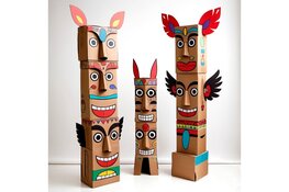 Maak een totempaal en ... je werk wordt geëxposeerd De Kunstkerk organiseert een creatieve talentenjacht:  ‘Maak een totempaal’