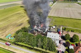 Grote brand bij zorgboerderij Schermerhorn