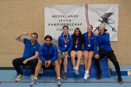 Tien klinkende medailles voor HollandSchermen NJK 2024 in Den Bosch