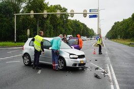 Schade en vertraging door ongeluk op Martin Luther Kingweg