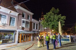 Brand aan Mient in binnenstad Alkmaar