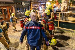 Brand aan Mient in binnenstad Alkmaar