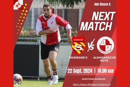 Alkmaarsche Boys start competitie met uitwedstrijd bij Duinrand S.