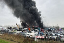 Grote brand aan de Overtoom in Heerhugowaard
