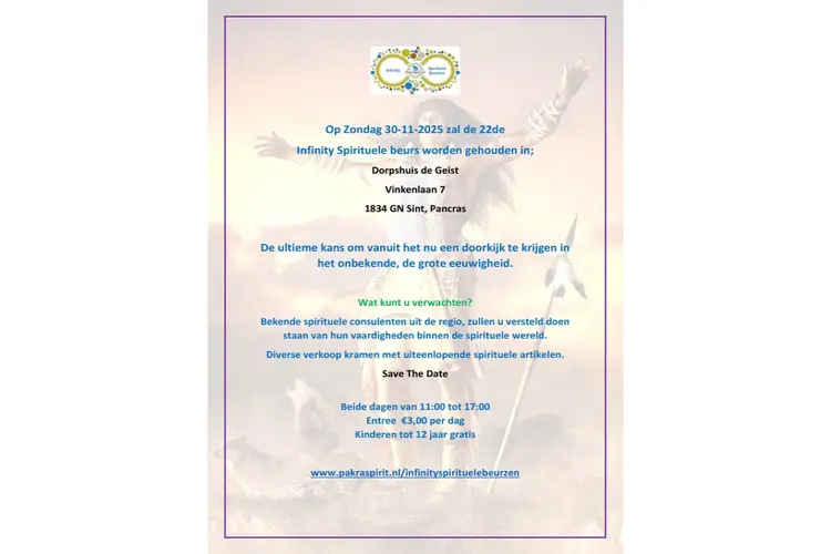 Infinity Spirituele Beurs in Sint Pancras