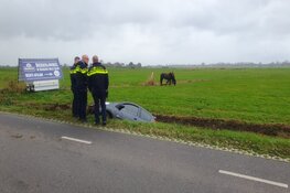 Automobilist onder invloed bij eenzijdig ongeluk in Bergen