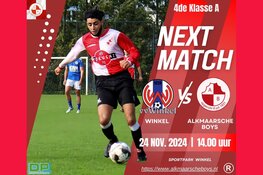 Komende zondag: Winkel - Alkmaarsche Boys