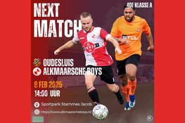 Alkmaarsche Boys op bezoek bij hekkensluiter