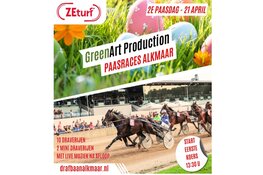 Paasmaandag 21 april tien draverijen, live muziek en bekerfinale AZ-Go Ahead op groot scherm!