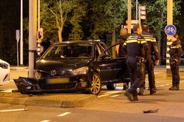 Automobilist aangehouden na eenzijdig ongeval