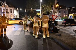 Veel schade bij ongeval op kruising Alkmaar